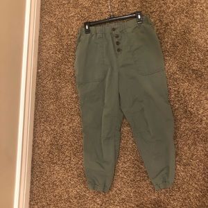Free people green jogger pants